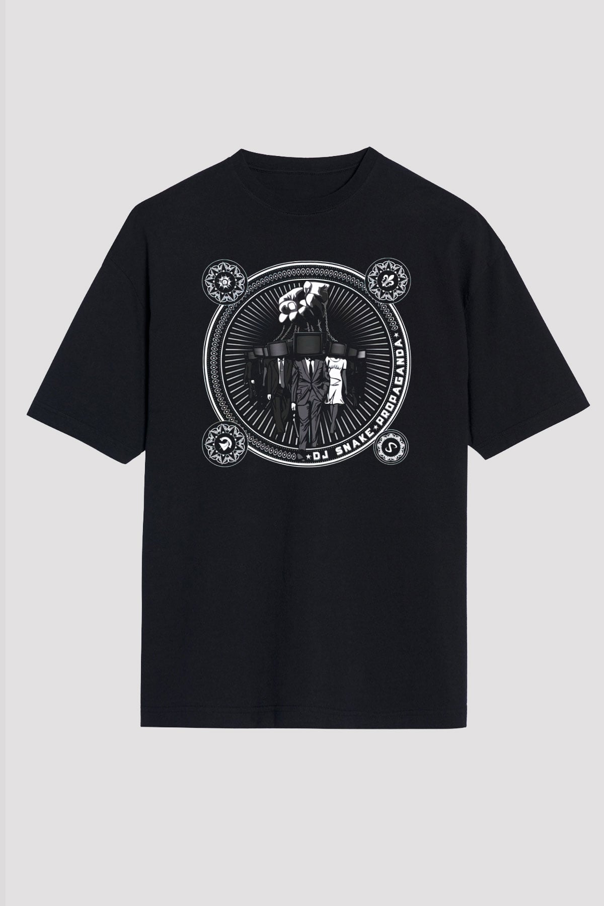 Snake Siyah Unisex Tişört T-Shirt - TişörtFabrikası