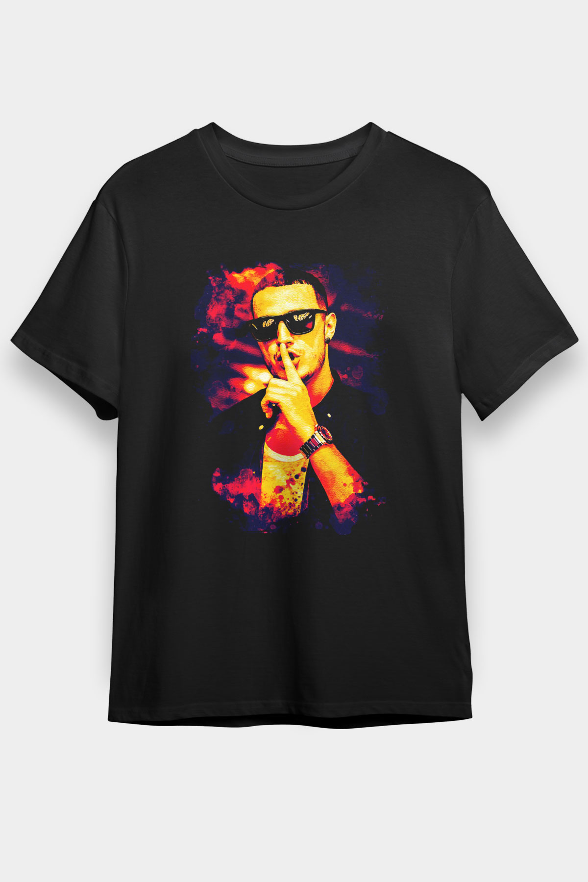 Snake Siyah Unisex Tişört T-Shirt - TişörtFabrikası
