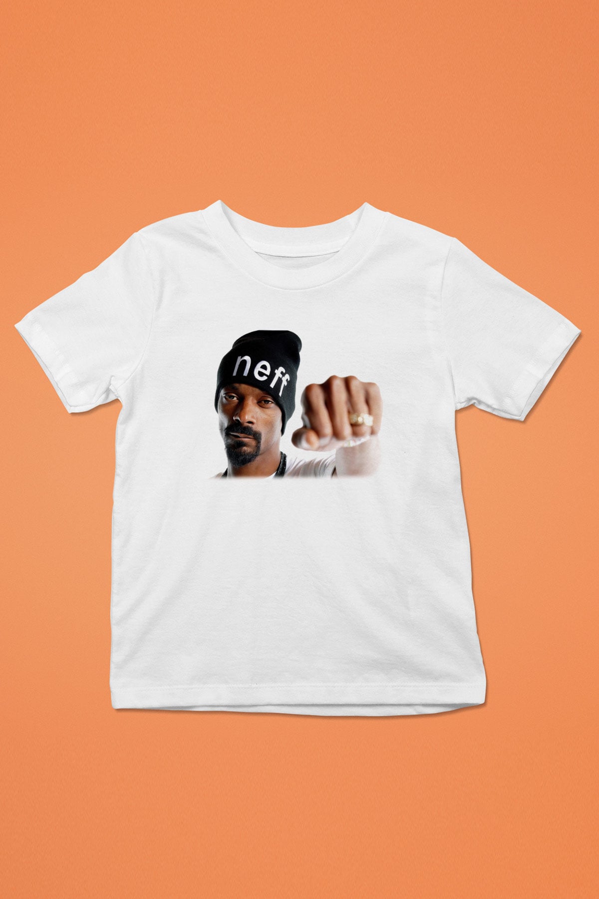Snoop Dogg Baskılı Beyaz Unisex Çocuk Tişört