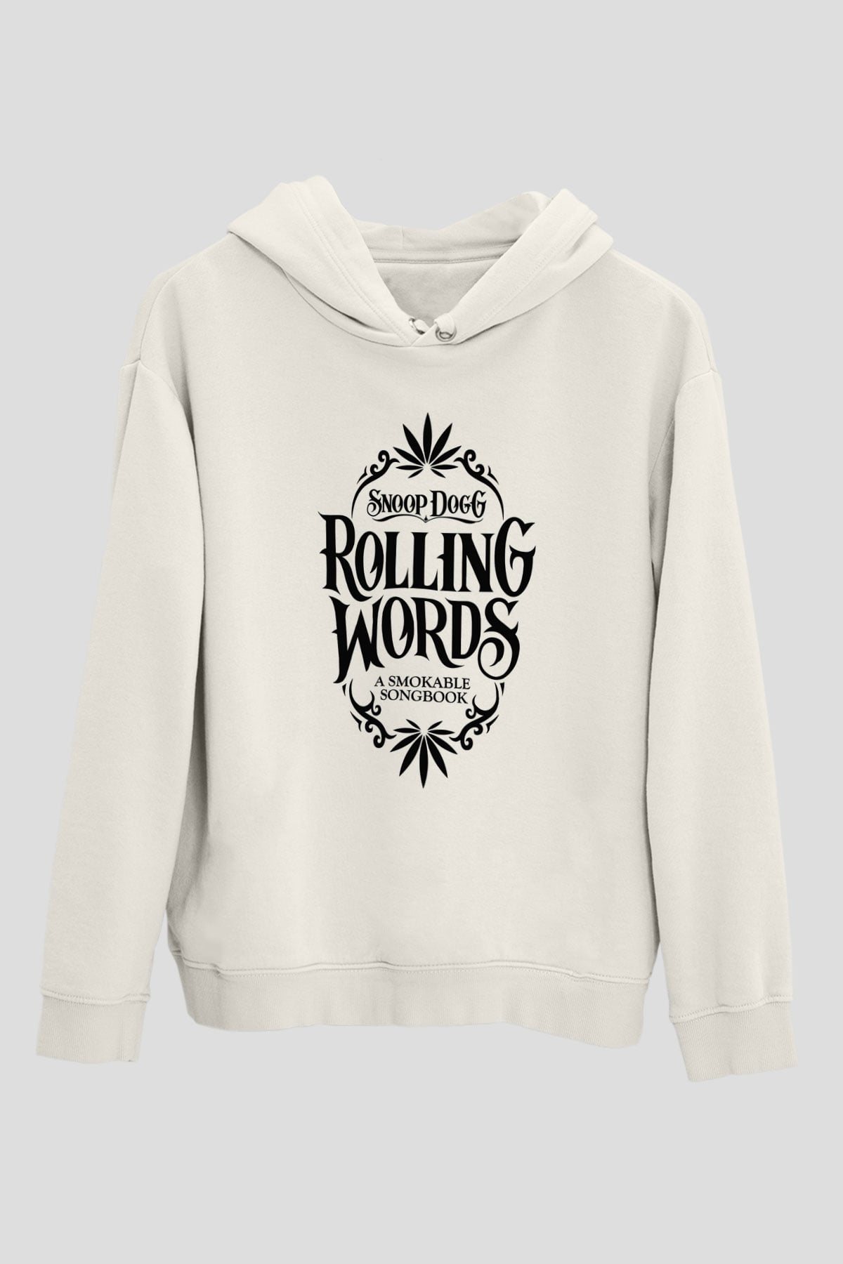 Snoop Dogg Beyaz Unisex Kapşonlu Sweatshirt