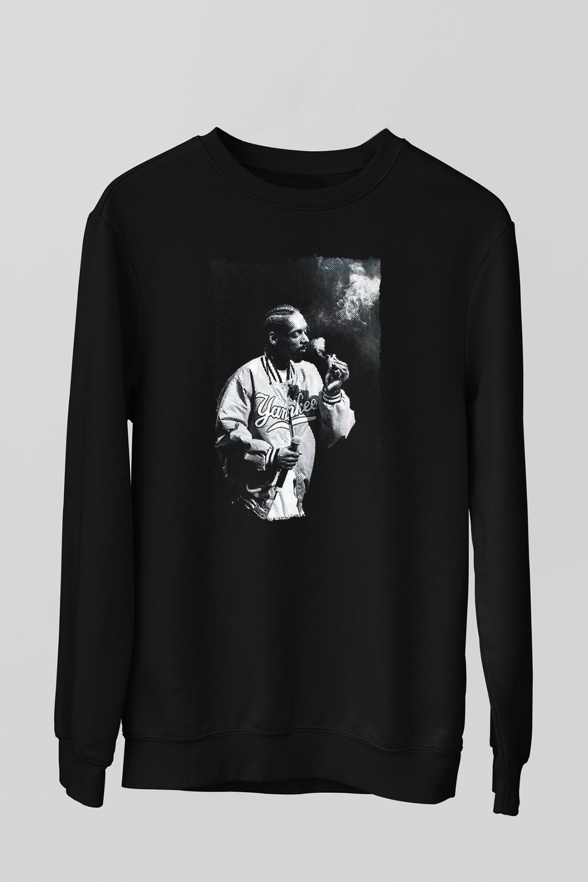 Snoop Dogg Siyah Unisex-Fabrikası Sweatshirt