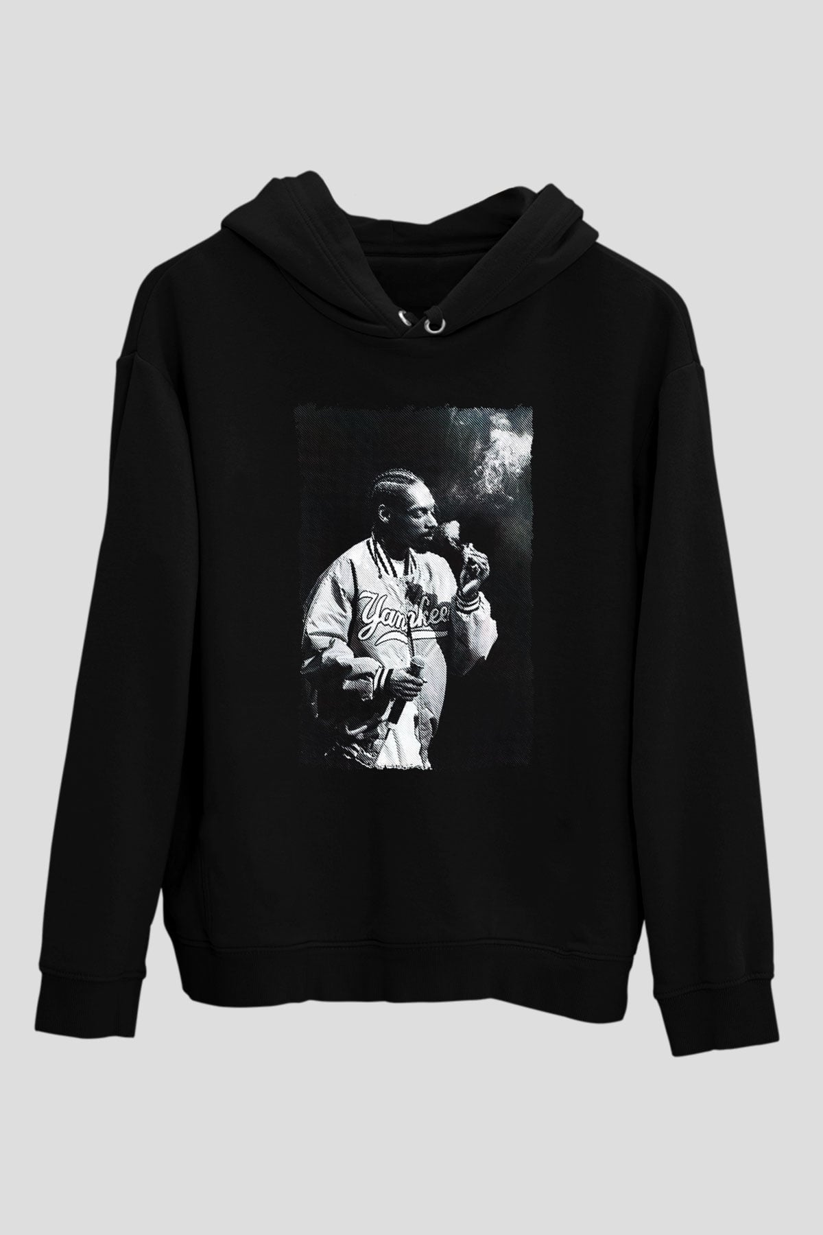 Snoop Dogg Siyah Unisex Kapüşonlu Sweatshirt