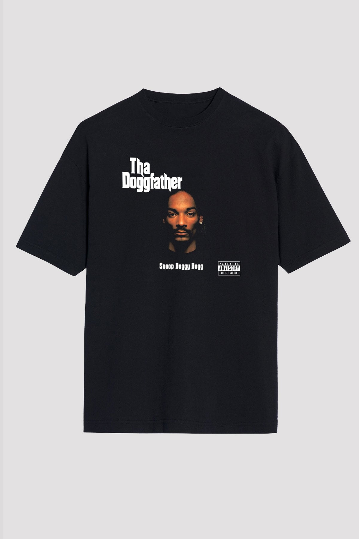 Snoop Dogg Siyah Unisex Oversize Tişört T-Shirt