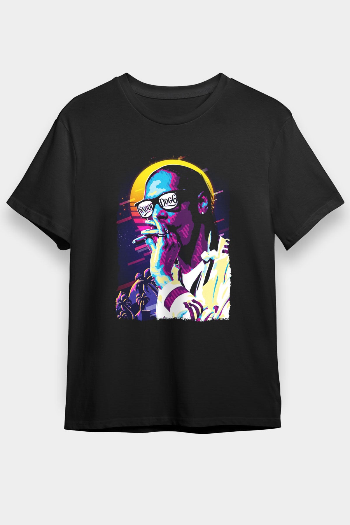 Snoop Dogg Siyah Unisex Tişört T-Shirt - Tişört Fabrikası
