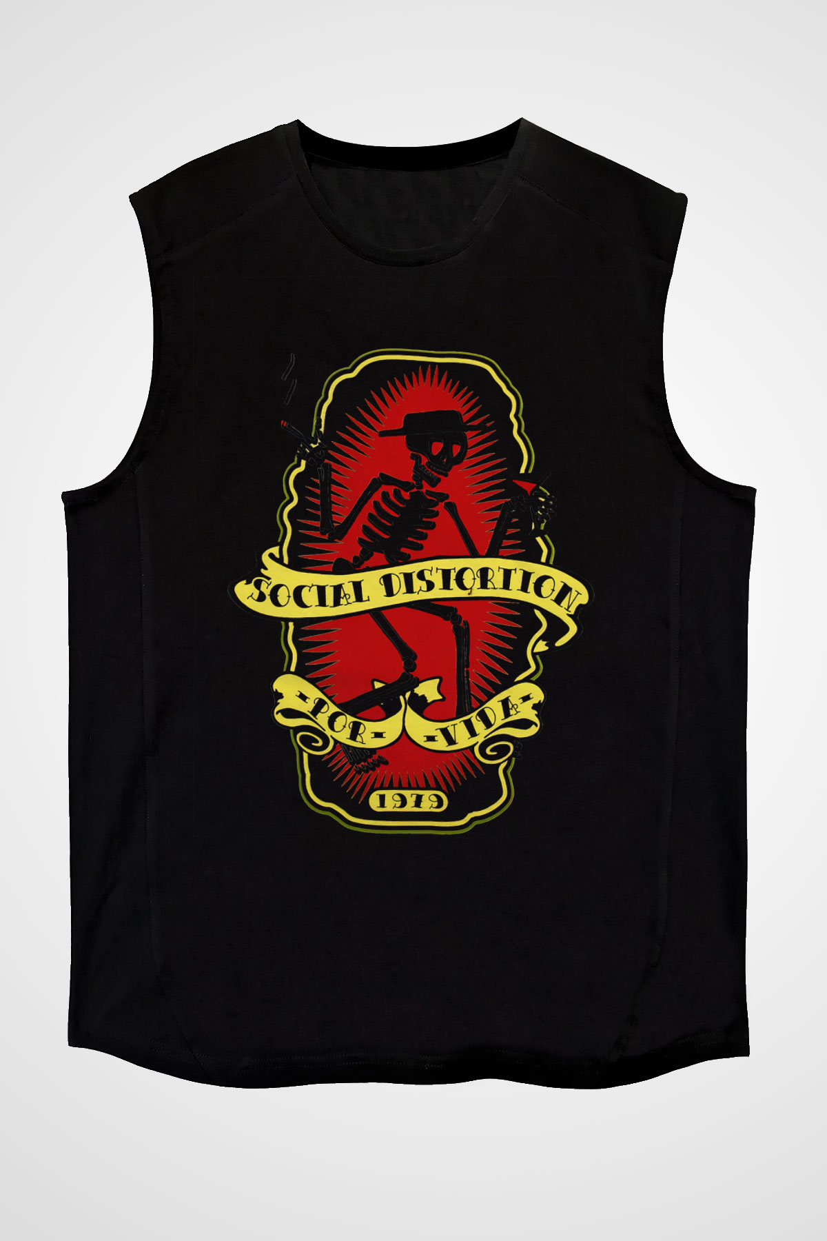 Social Distortion Siyah Unisex Kolsuz Tişört