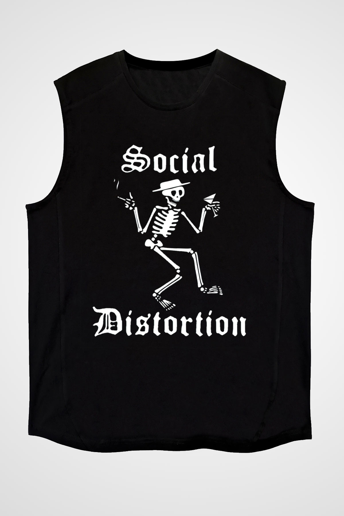 Social Distortion Siyah Unisex Kolsuz Tişört