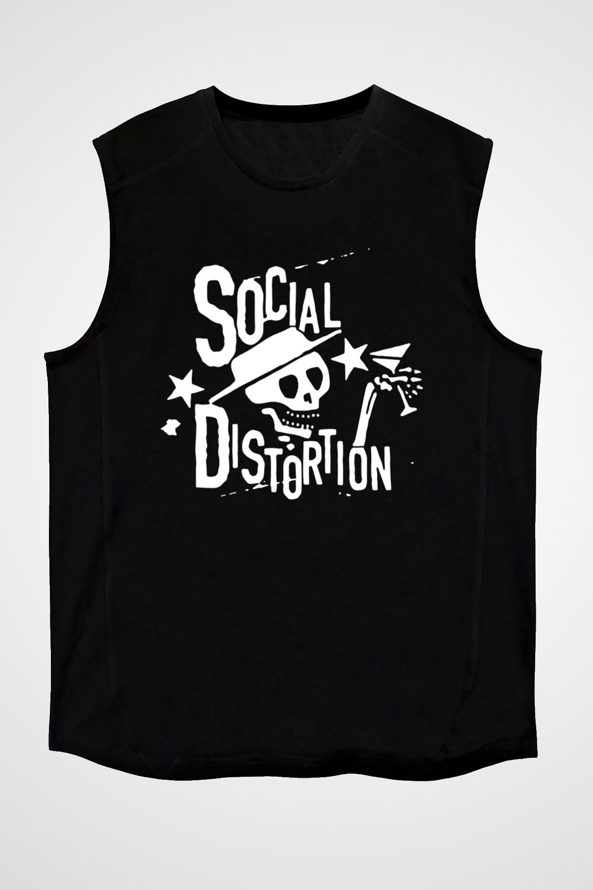 Social Distortion Siyah Unisex Kolsuz Tişört
