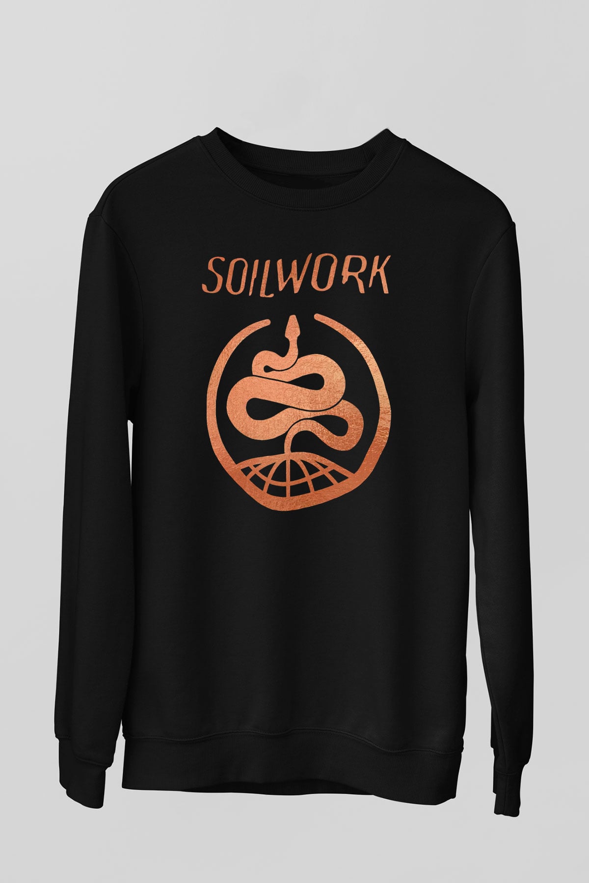 Soilwork Siyah Unisex-Fabrikası Sweatshirt