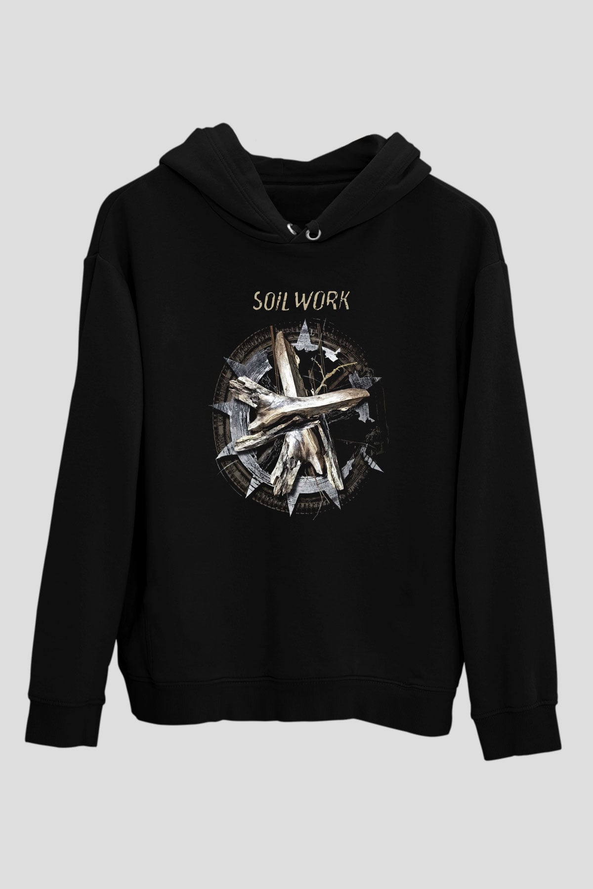 Soilwork Siyah Unisex Kapşonlu Sweatshirt