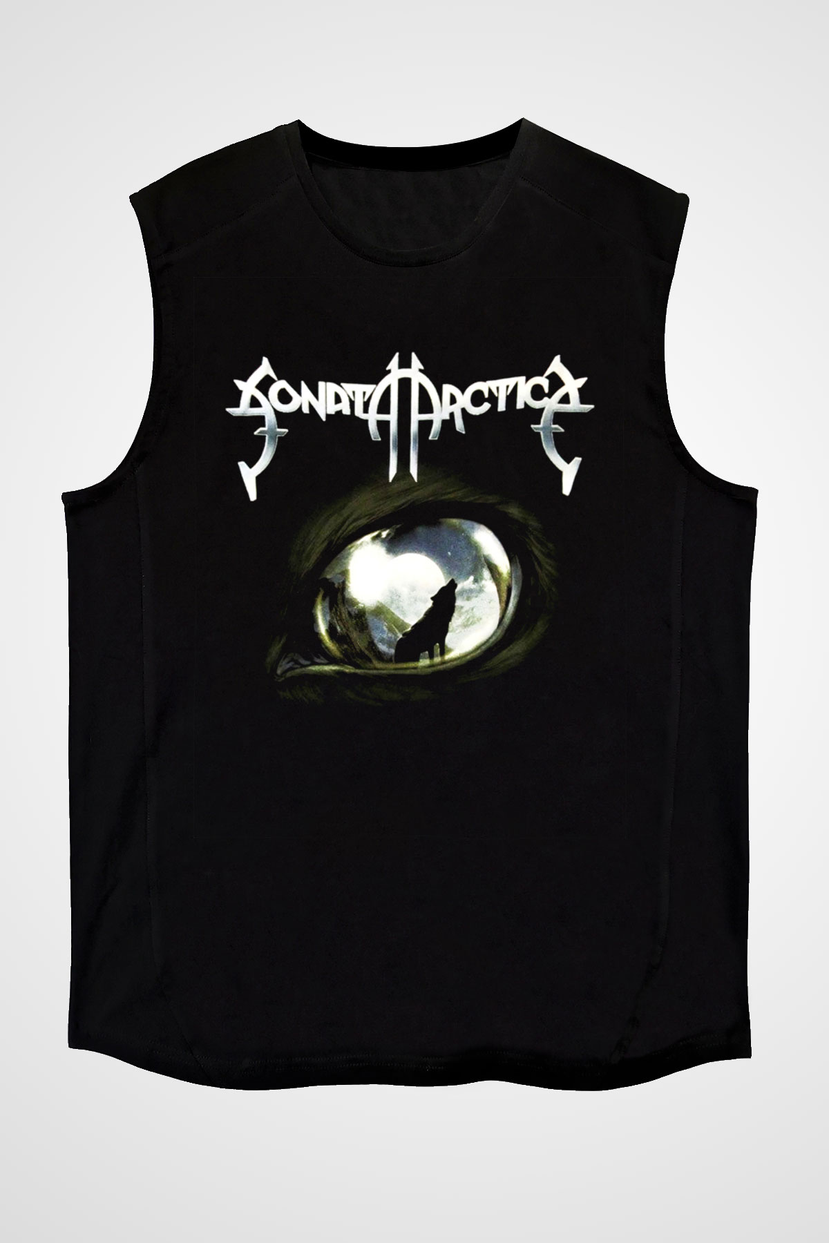 Sonata Arctica Siyah Unisex Kolsuz Tişört