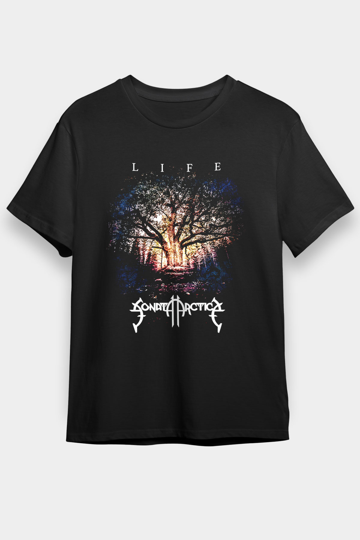 Sonata Arctica Siyah Unisex Tişört T-Shirt - Tişört Fabrikası