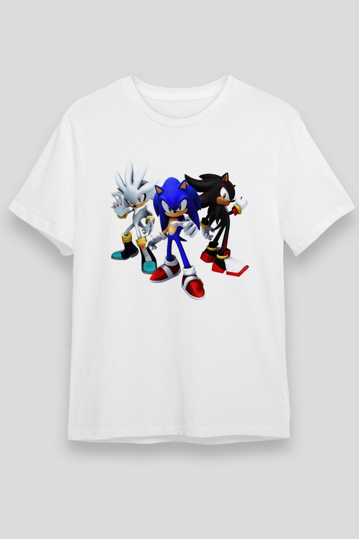 Sonic the Hedgehog Beyaz Unisex Tişört