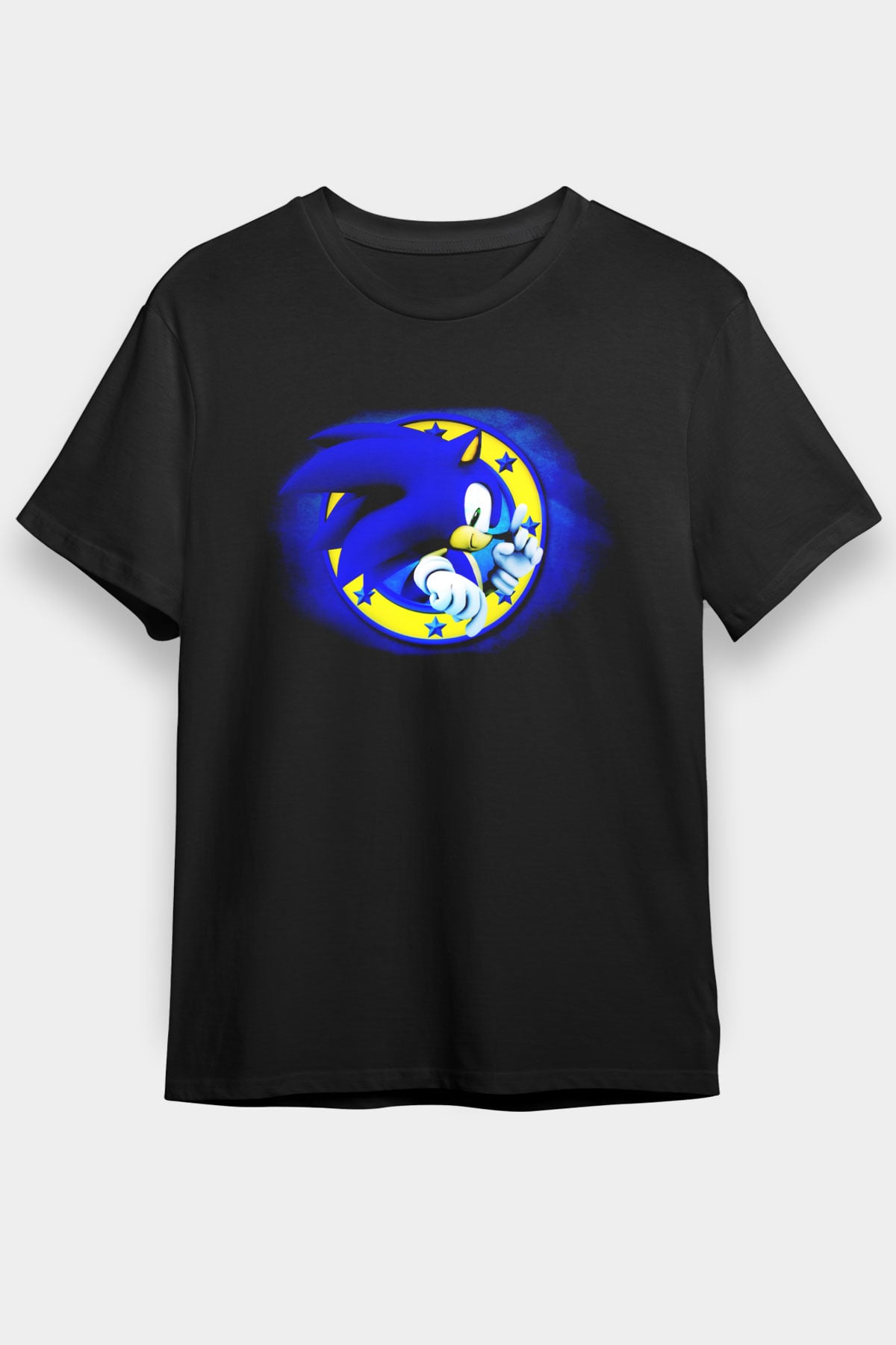 Sonic the Hedgehog Siyah Unisex Tişört