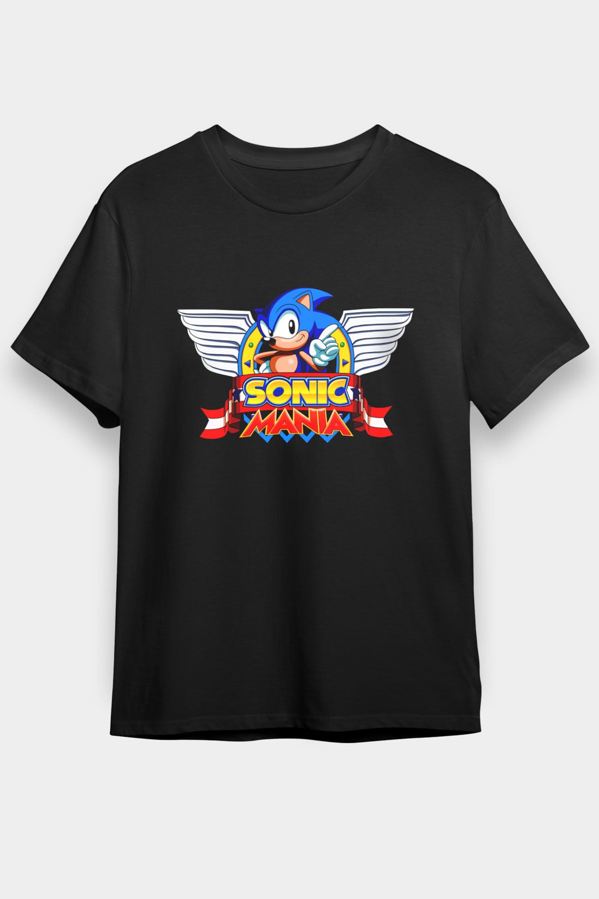 Sonic the Hedgehog Siyah Unisex Tişört