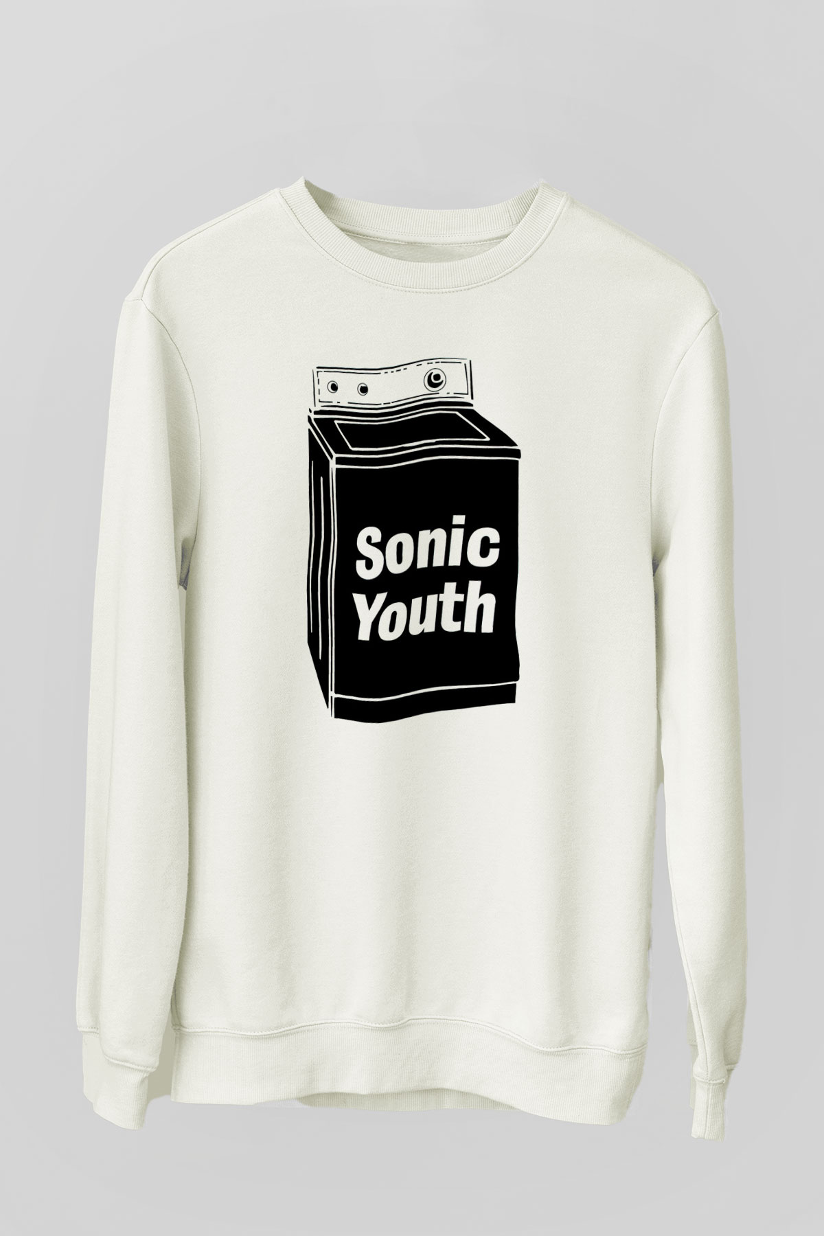 Sonic Youth Beyaz Unisex Sweatshirt