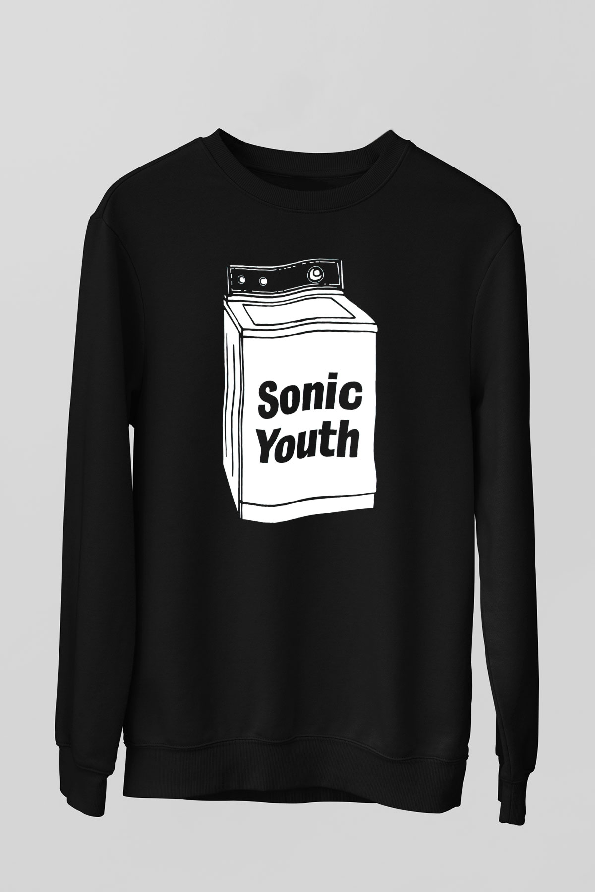 Sonic Youth Siyah Unisex Sweatshirt