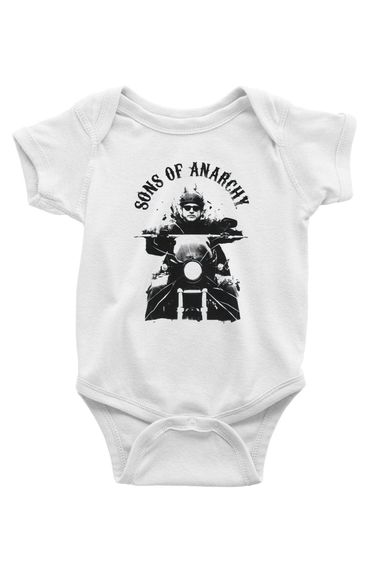 Sons of Anarchy Baskılı Beyaz Unisex Bebek Body - Zıbın