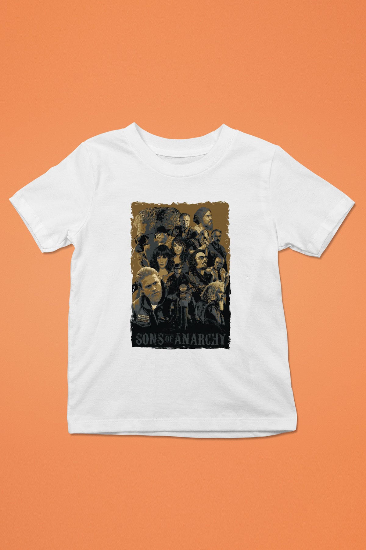 Sons of Anarchy Beyaz Unisex Çocuk Tişört