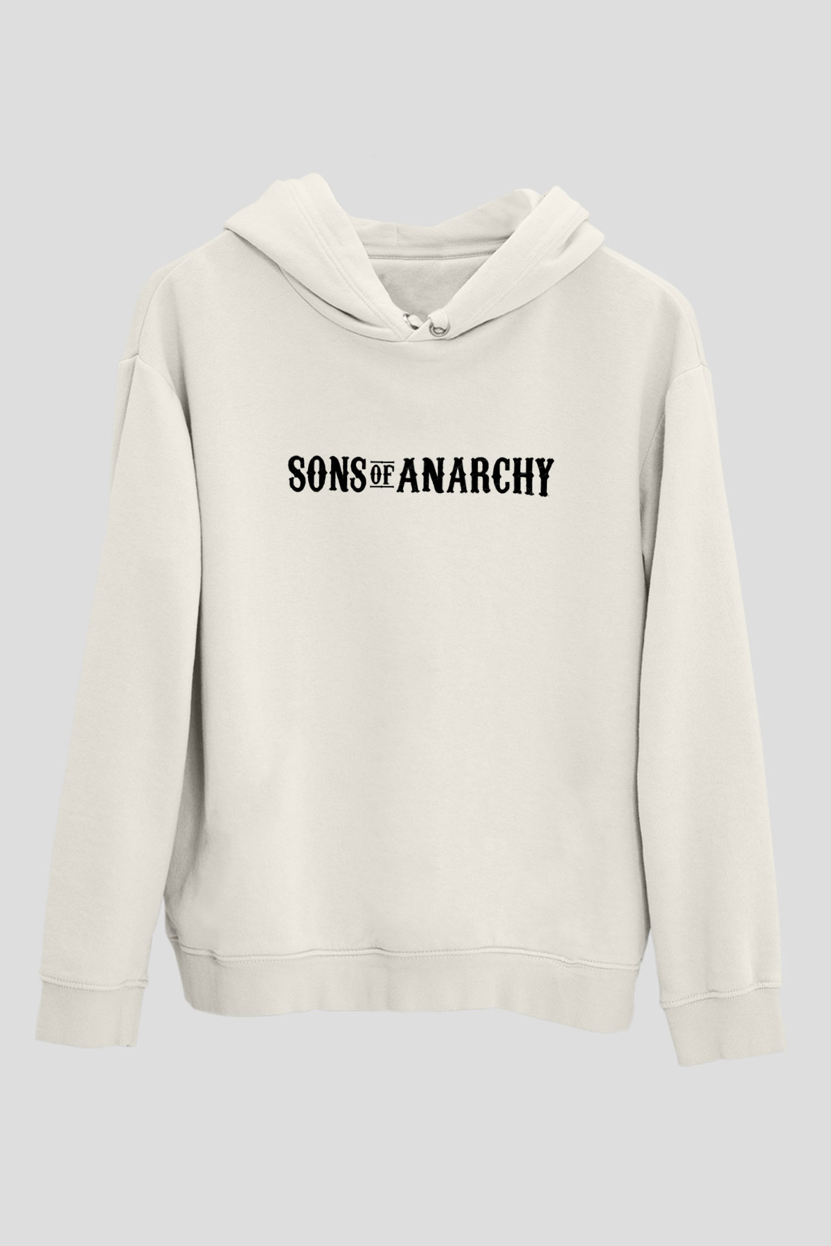 Sons of Anarchy Beyaz Unisex Kapşonlu Sweatshirt