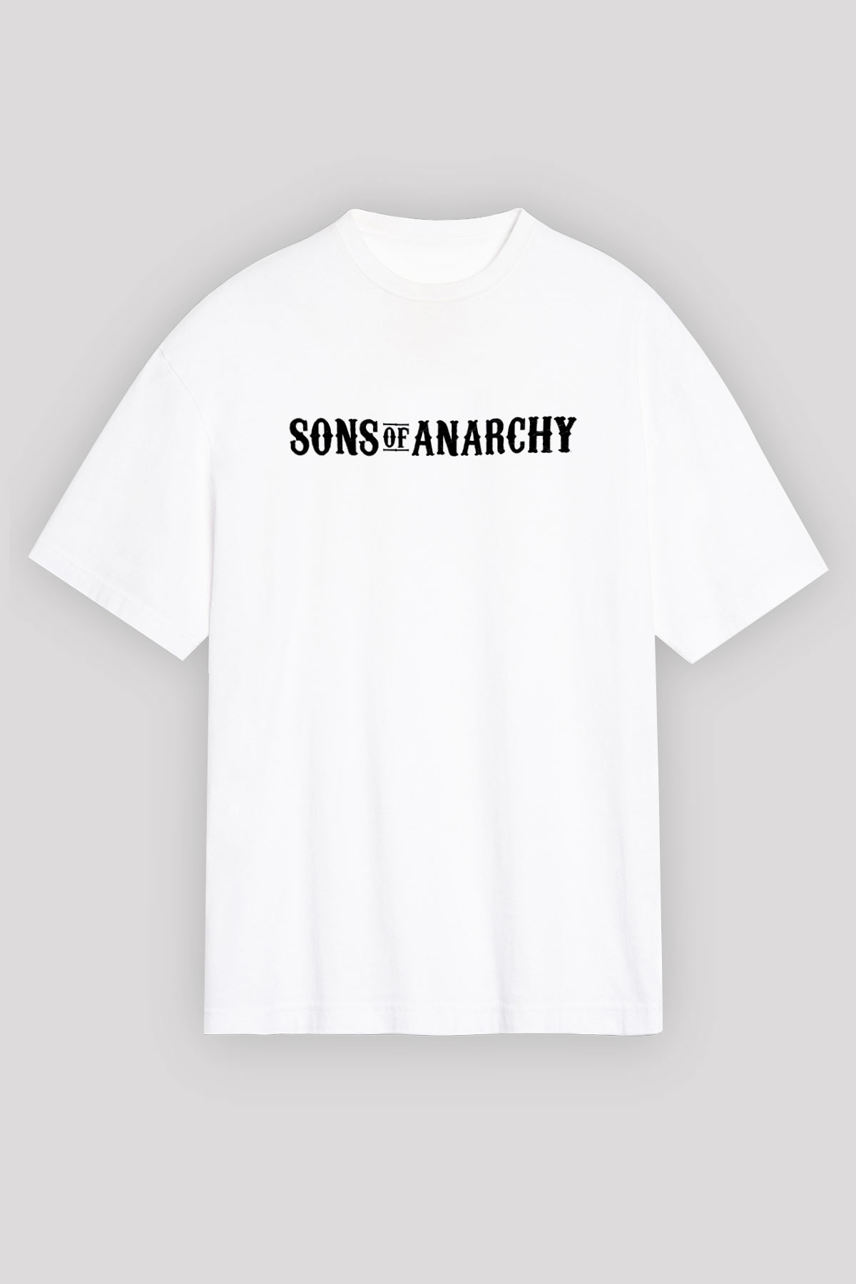 Sons of Anarchy Beyaz Unisex Oversize Tişört T-Shirt
