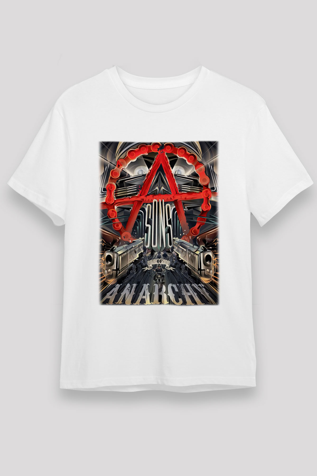 Sons of Anarchy Beyaz Unisex Tişört T-Shirt
