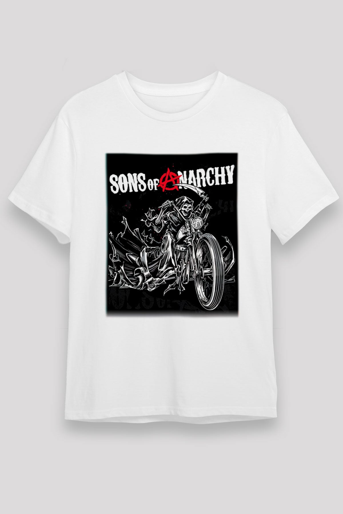 Sons of Anarchy Beyaz Unisex Tişört T-Shirt