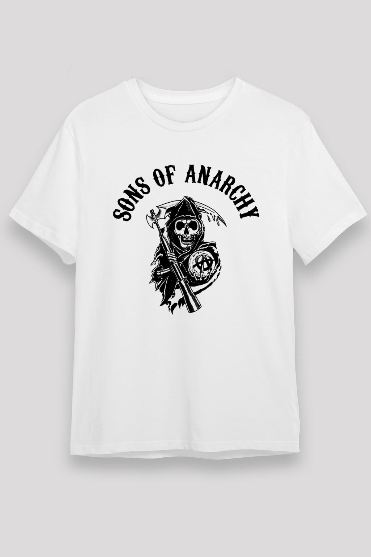 Sons of Anarchy Beyaz Unisex Tişört T-Shirt