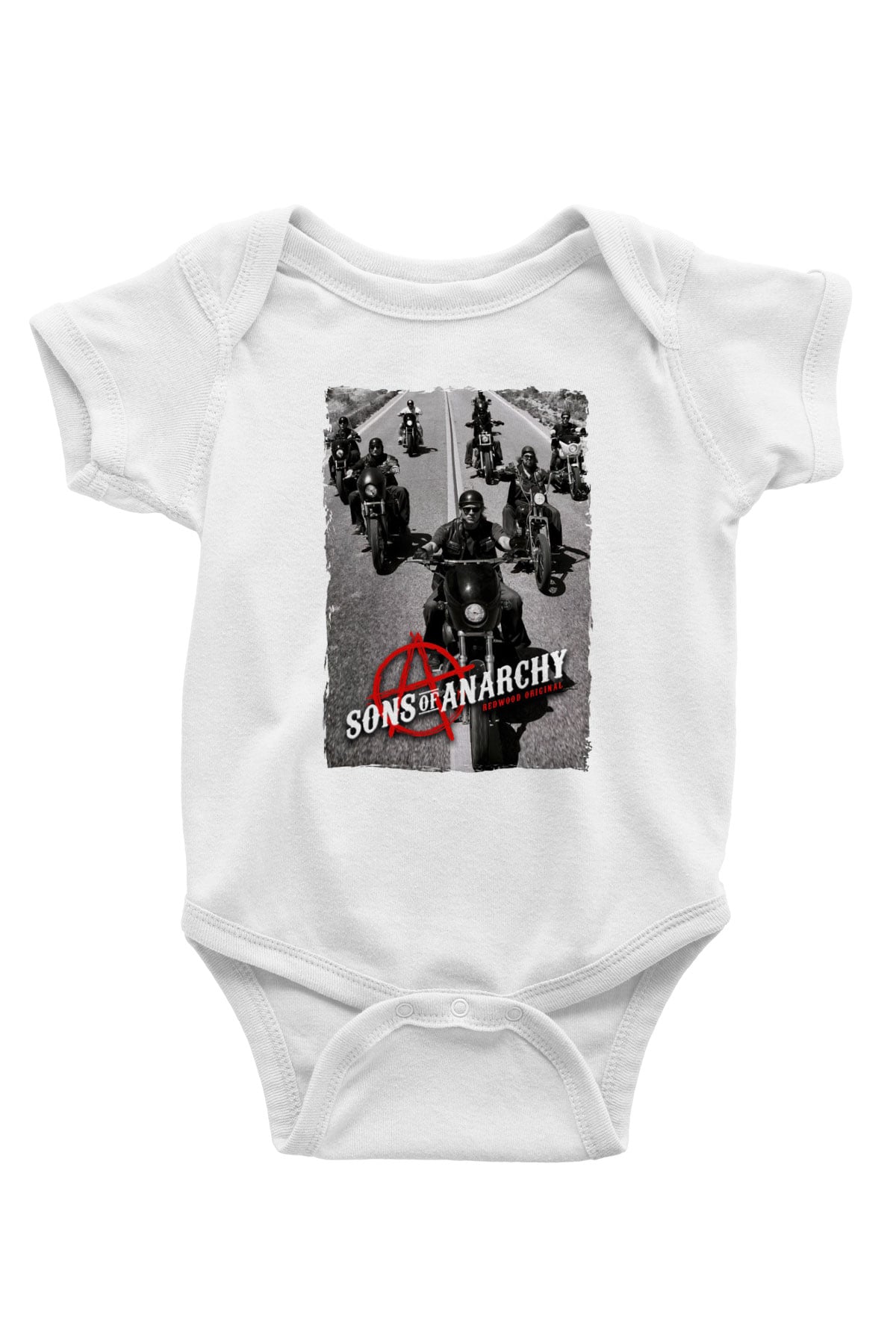 Sons of Anarchy Siyah Bebek Body - Zıbın