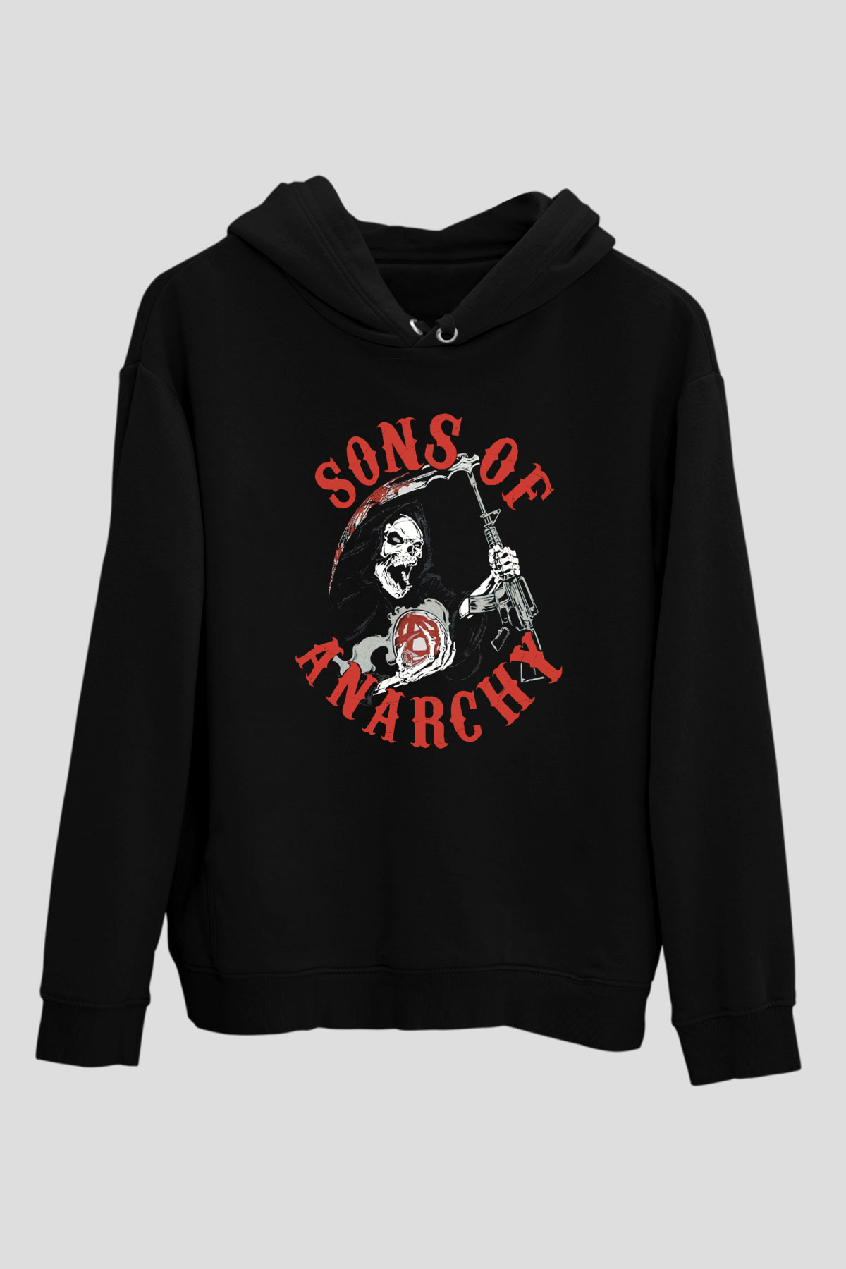 Sons of Anarchy Siyah Unisex Hoodie