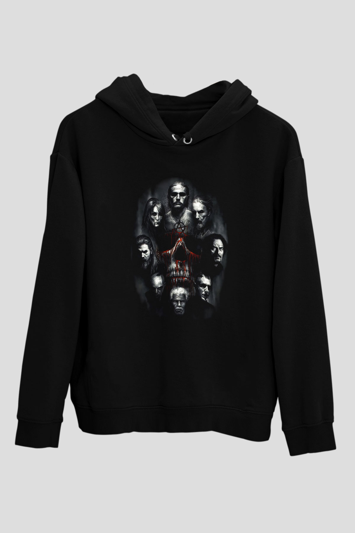 Sons of Anarchy Siyah Unisex Hoodie