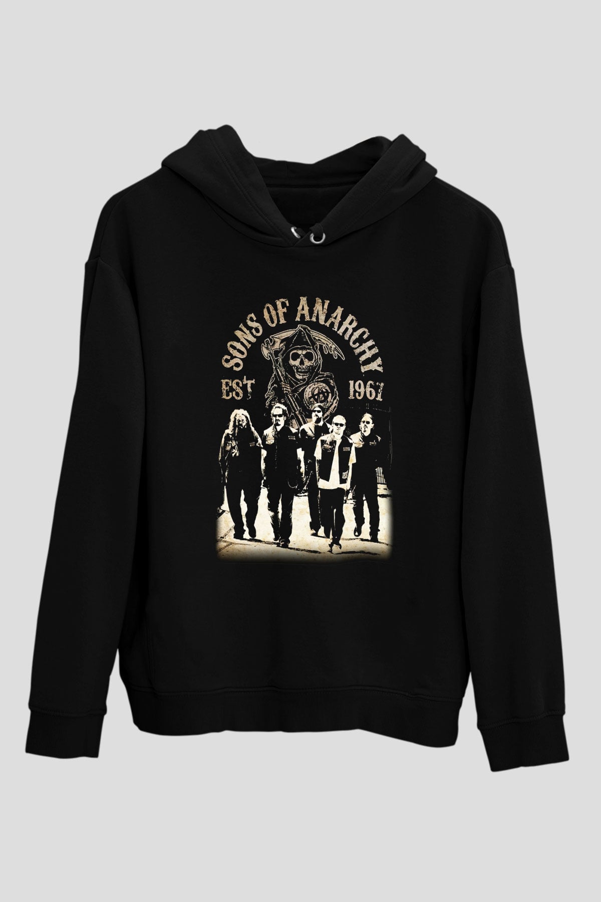 Sons of Anarchy Siyah Unisex Hoodie