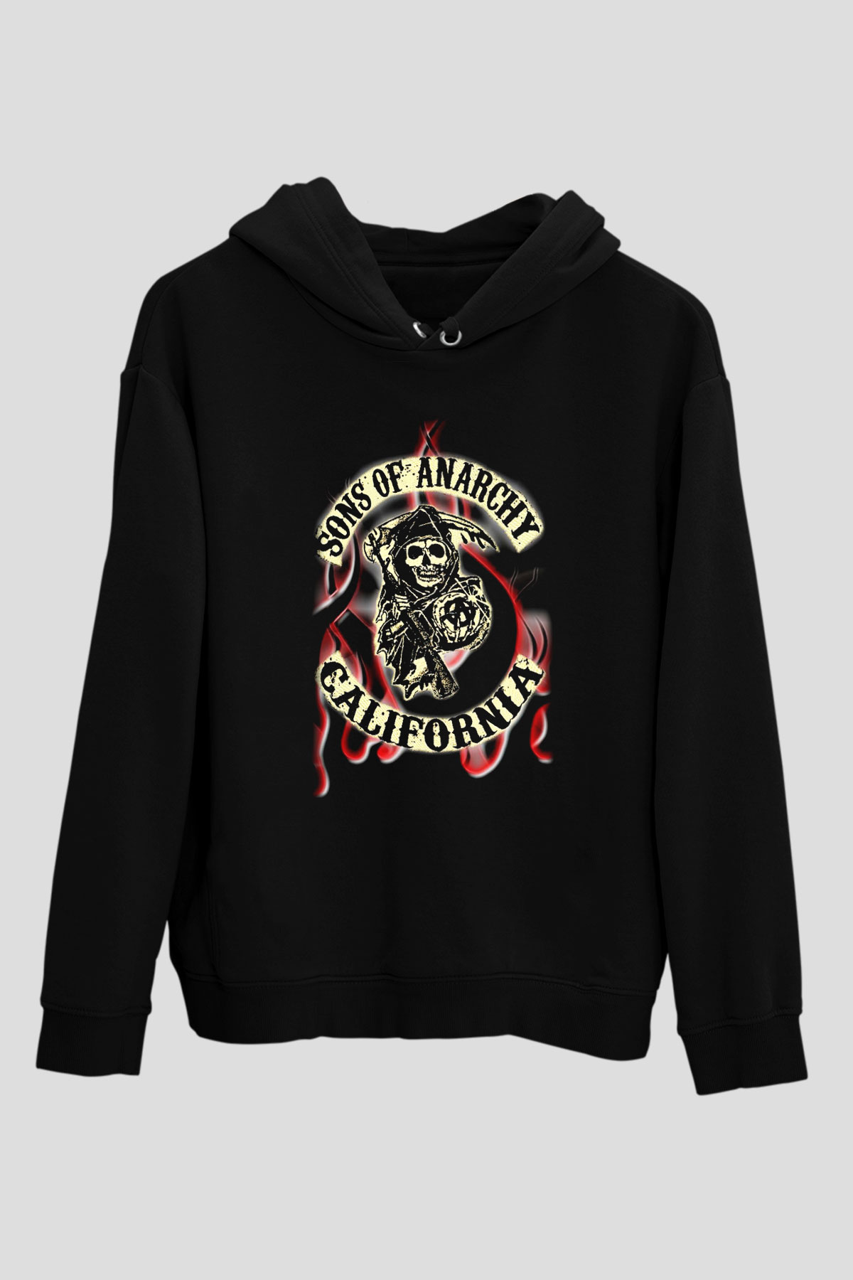 Sons of Anarchy Siyah Unisex Hoodie