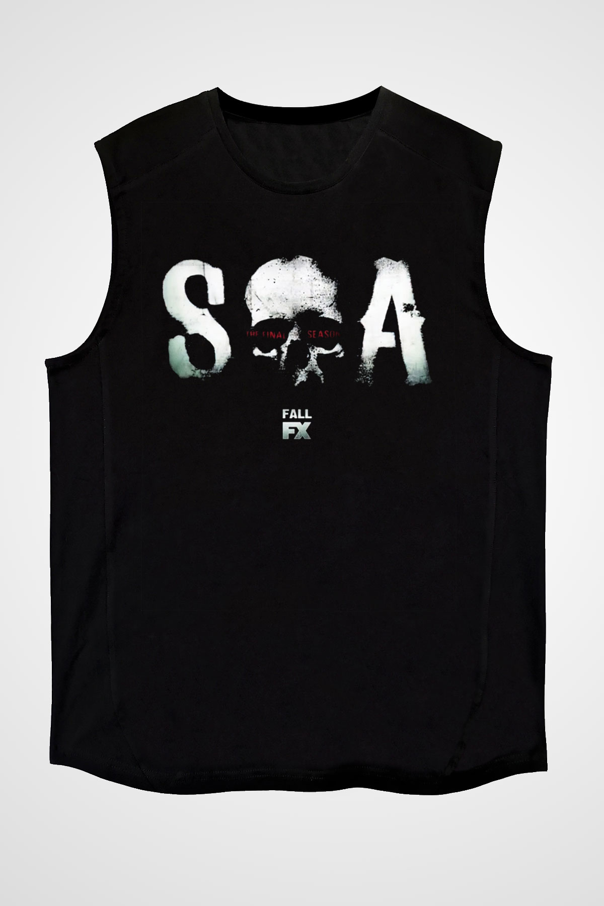 Sons of Anarchy Siyah Unisex Kolsuz Tişört