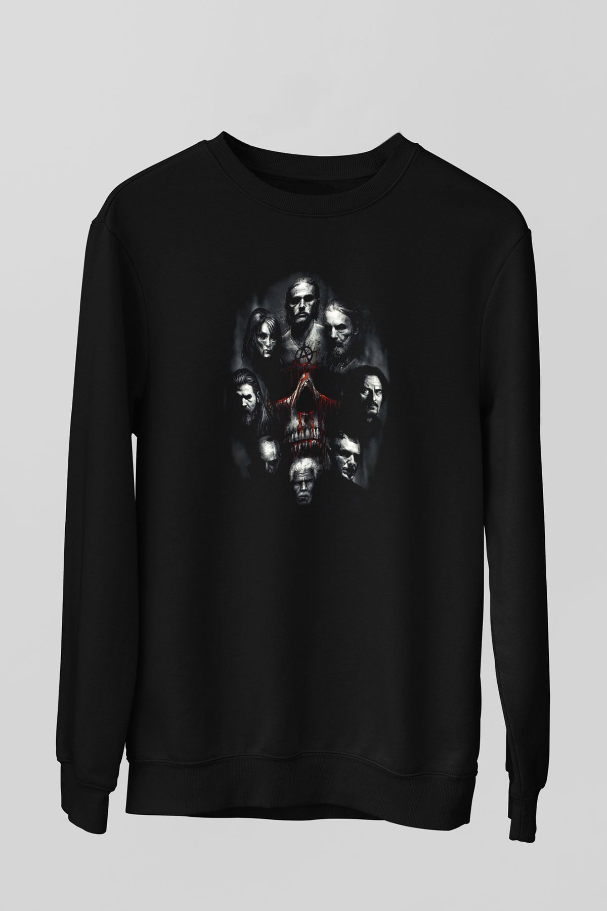 Sons of Anarchy Siyah Unisex Sweatshirt