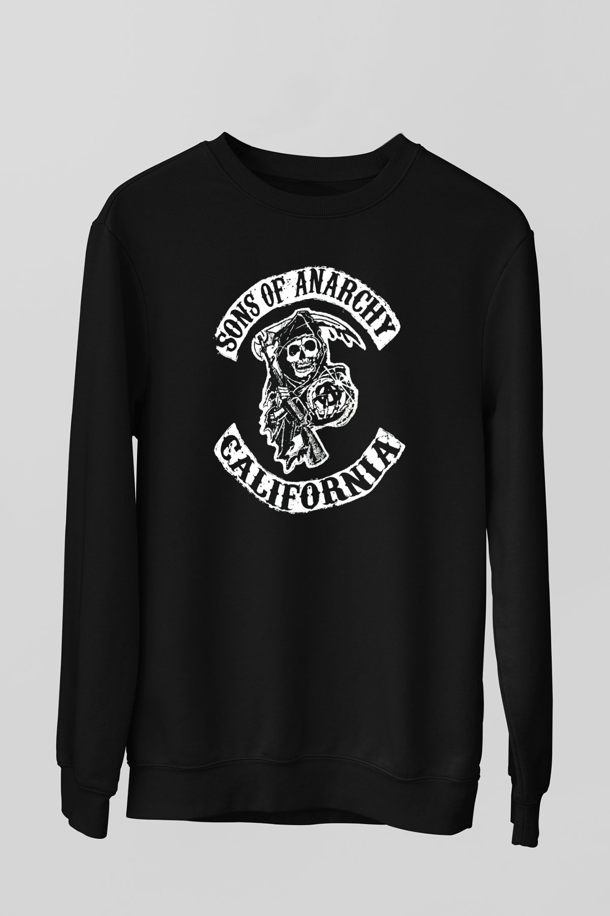 Sons of Anarchy Siyah Unisex Sweatshirt