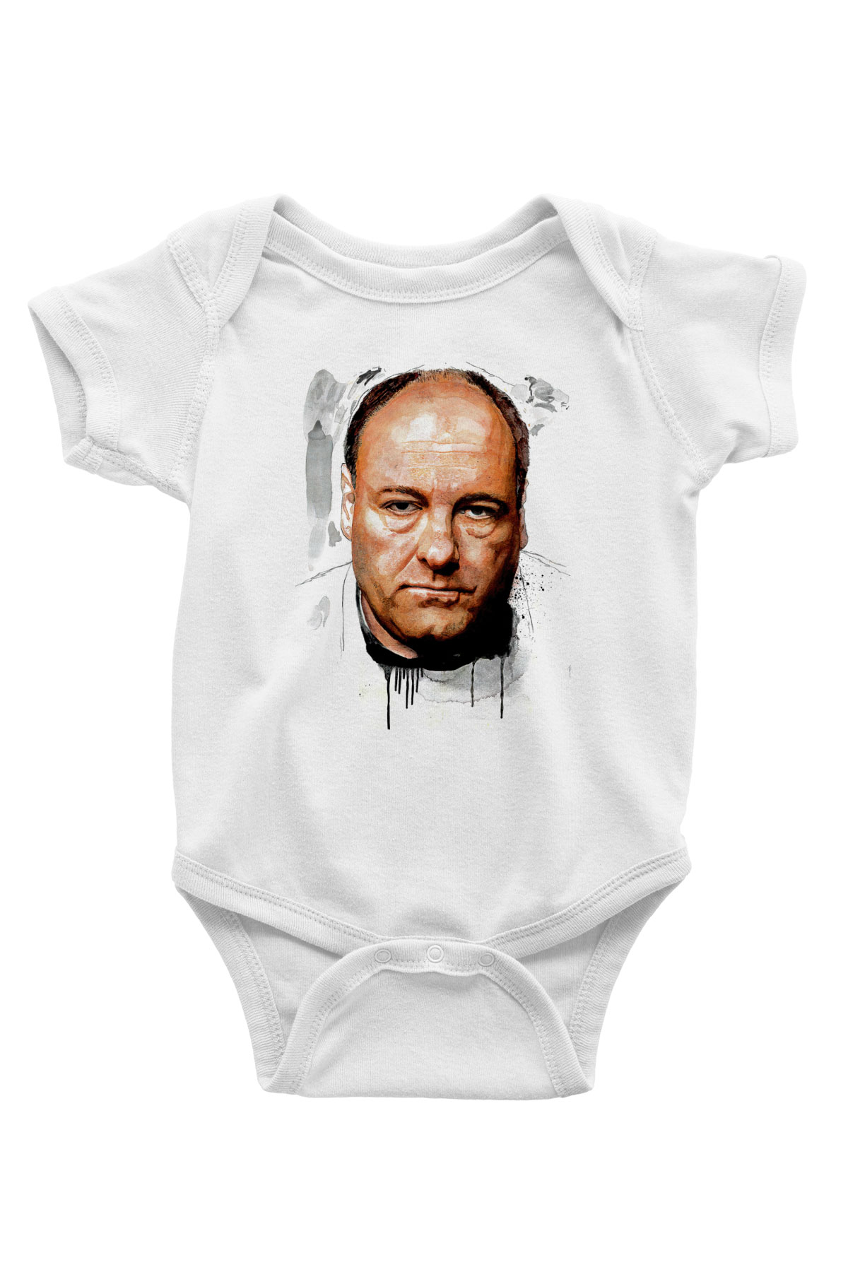 Sopranos Baskılı Beyaz Unisex Bebek Body - Zıbın