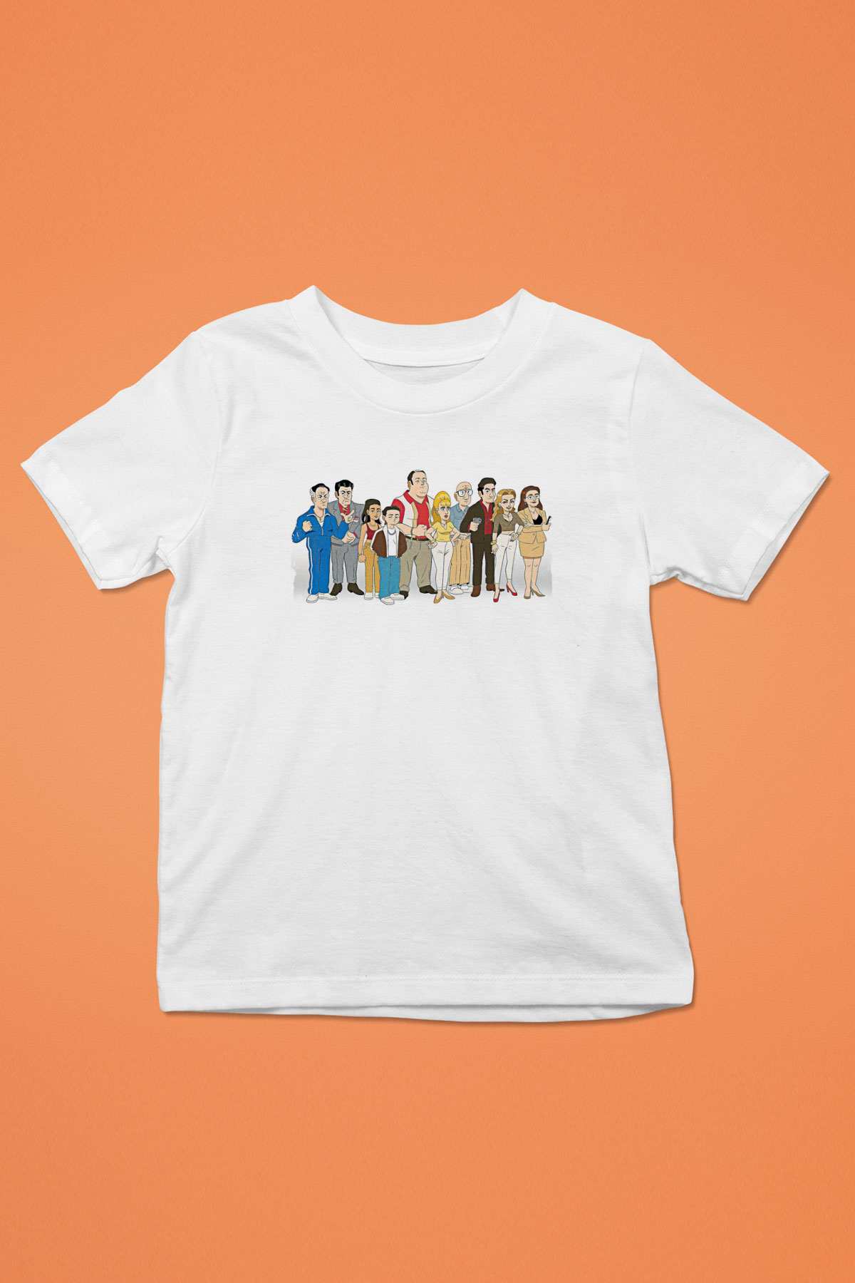Sopranos Baskılı Beyaz Unisex Beyaz Çocuk Tişört - Tshirt
