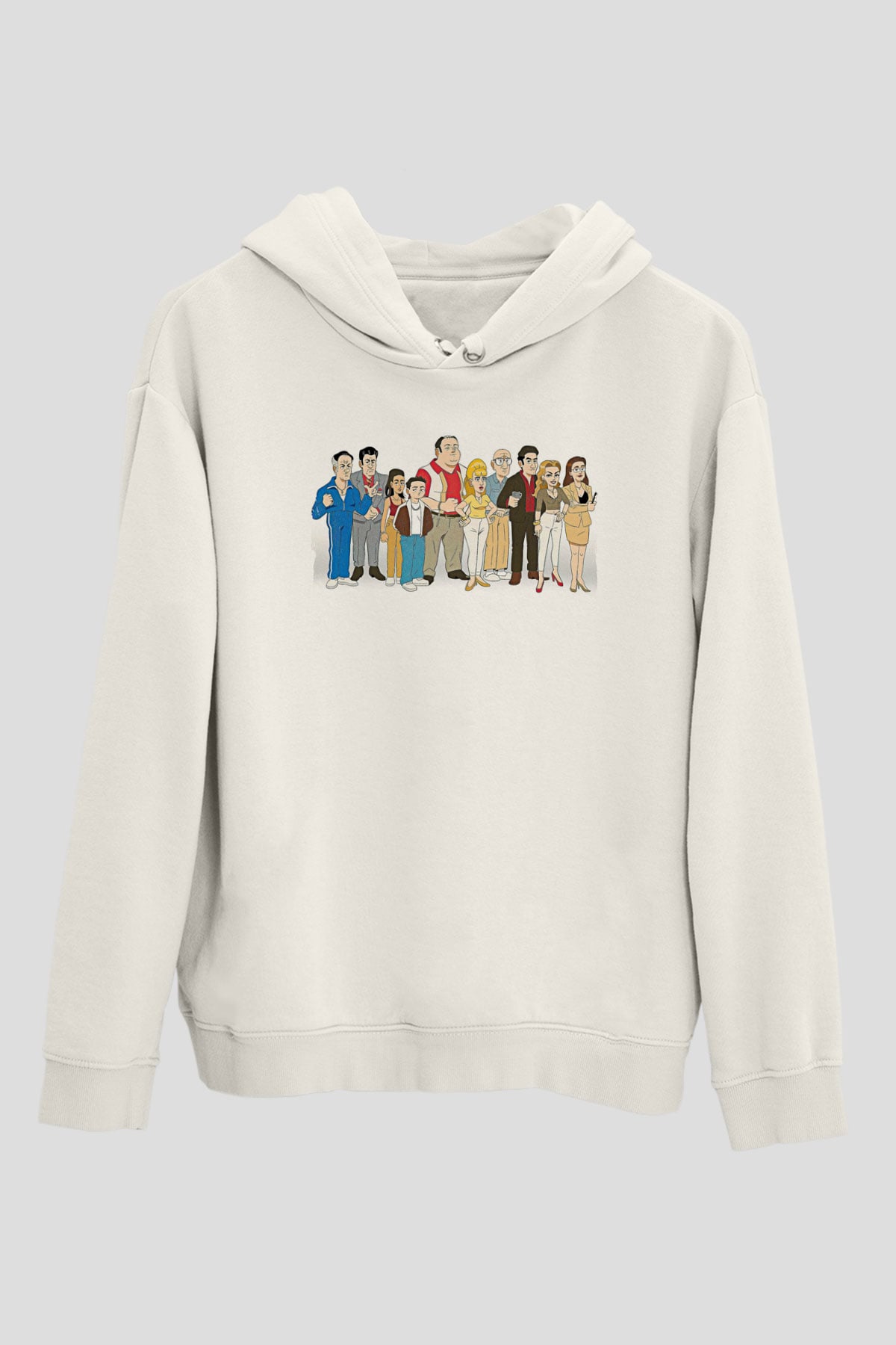 Sopranos Baskılı Beyaz Unisex Hoodie
