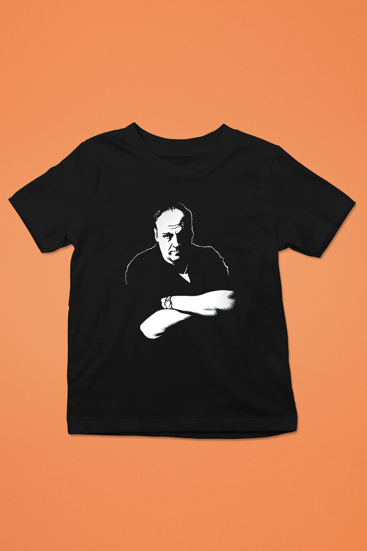 Sopranos Baskılı Unisex Siyah Çocuk Tişört - Tshirt