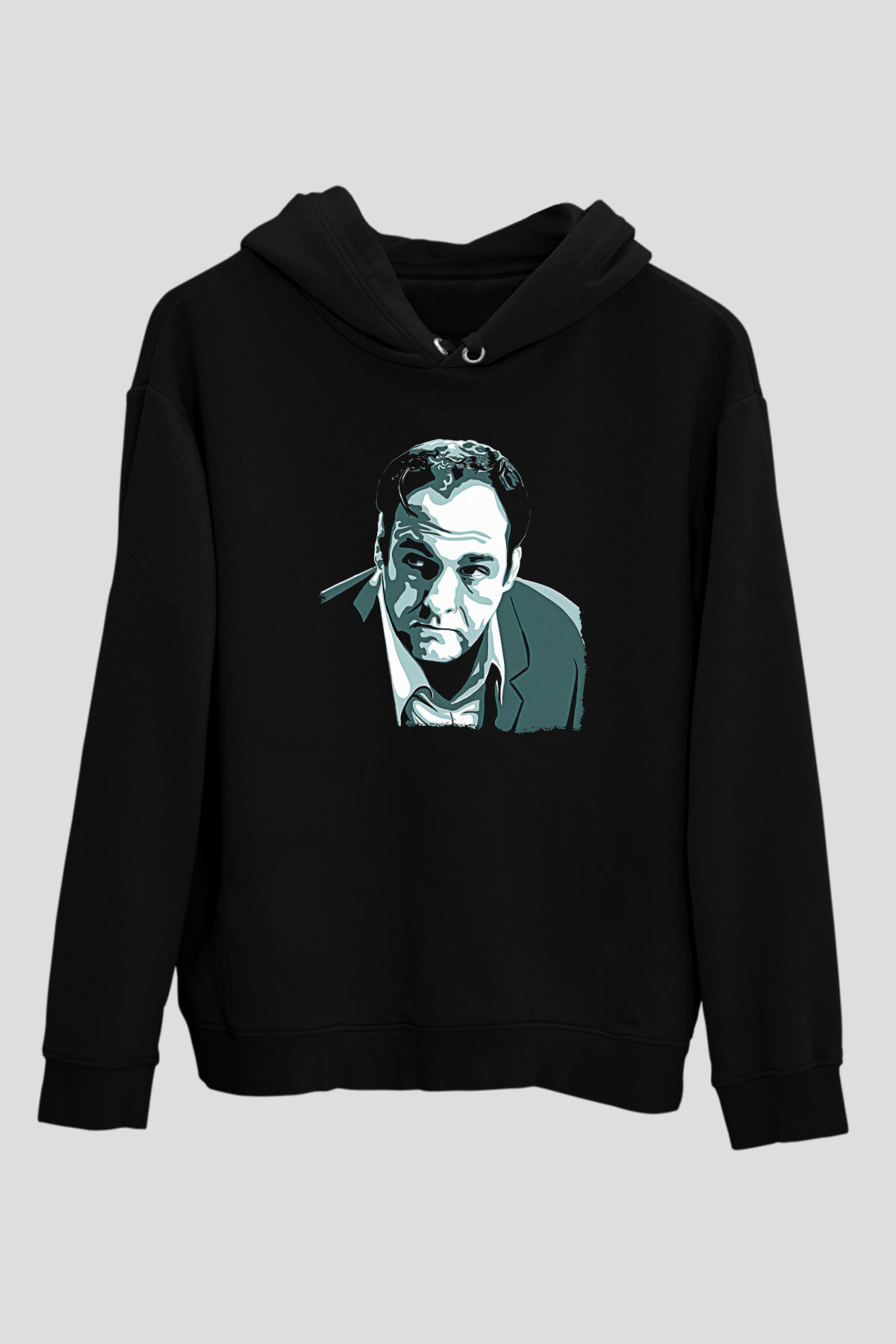 Sopranos Baskılı Unisex Siyah Hoodie