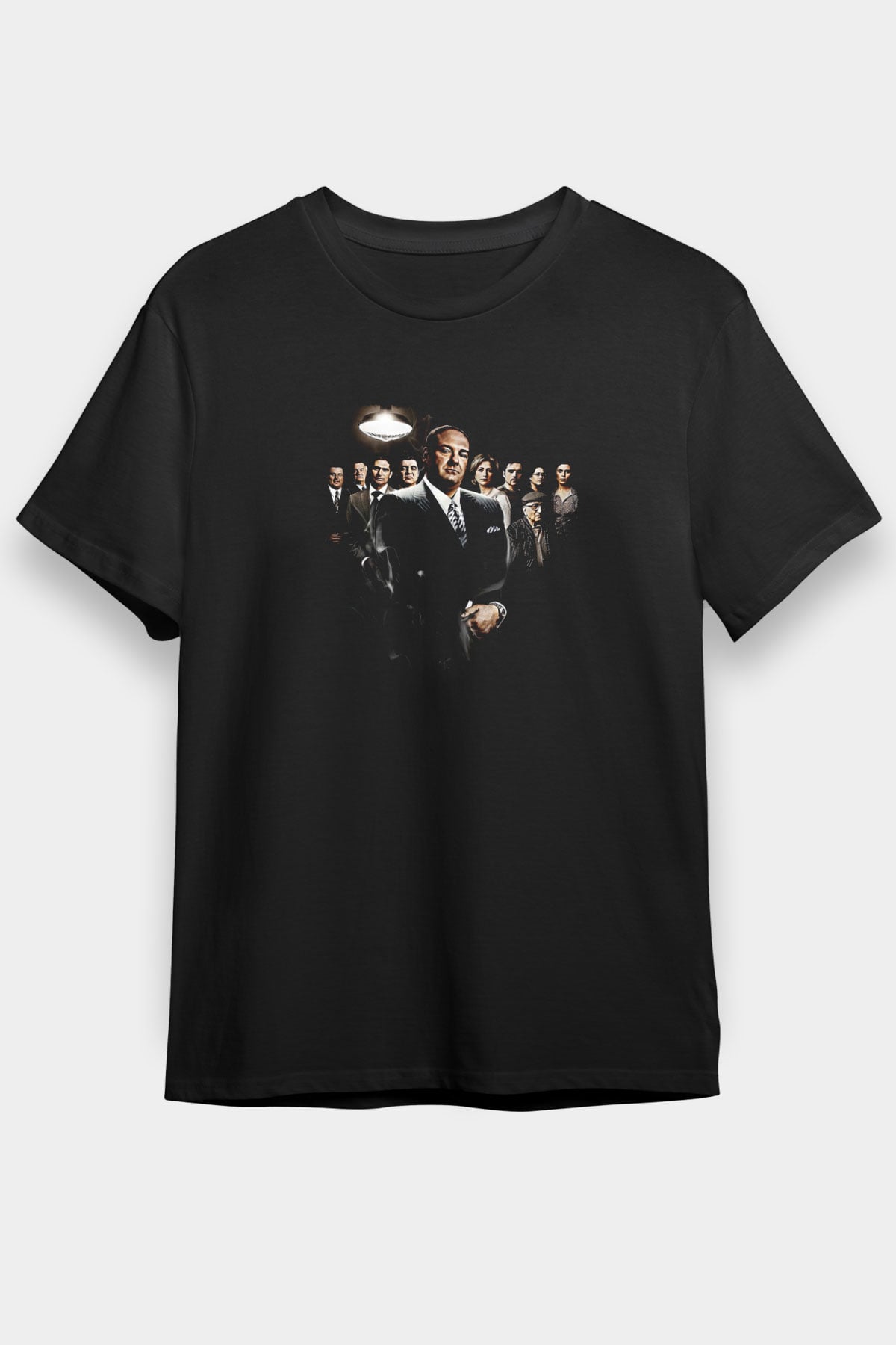 Sopranos Baskılı Unisex Siyah Tişört - Tshirt