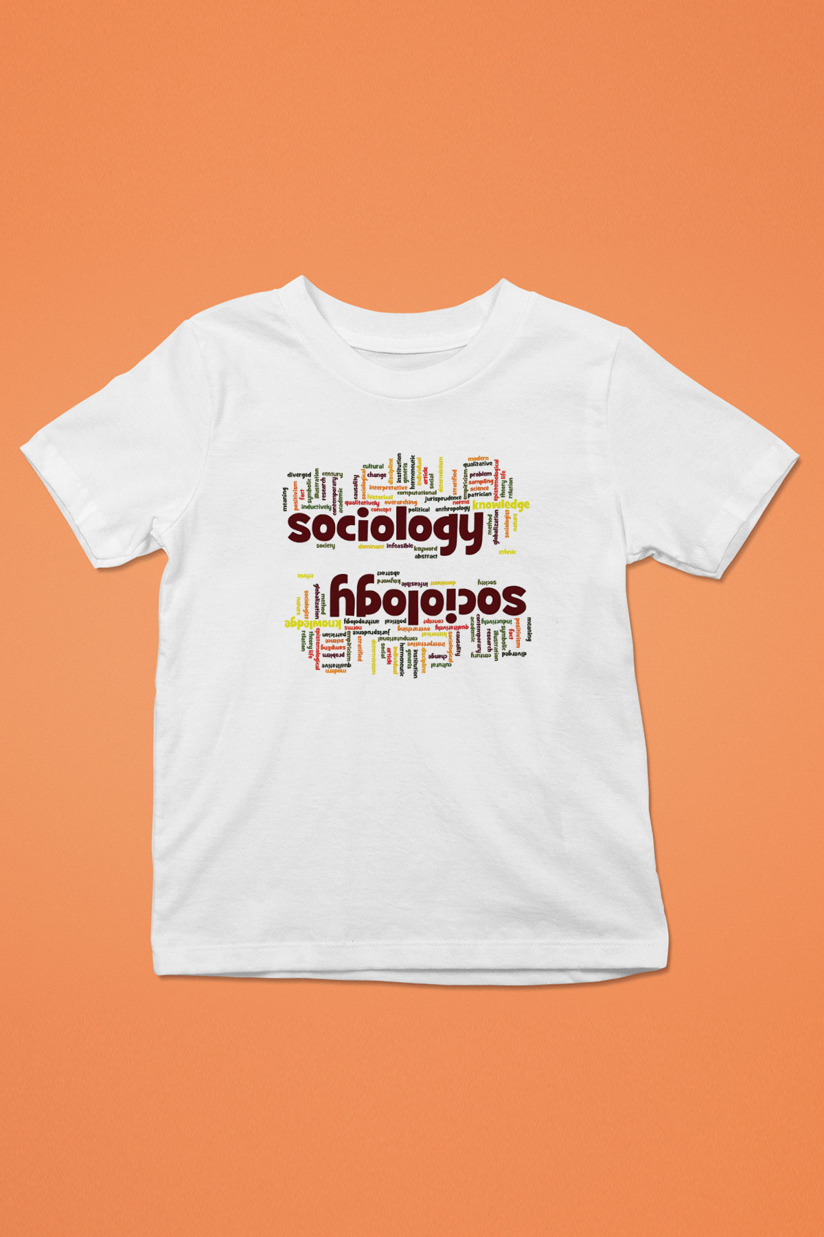 Sosyolog Baskılı Beyaz Unisex Çocuk Tişört