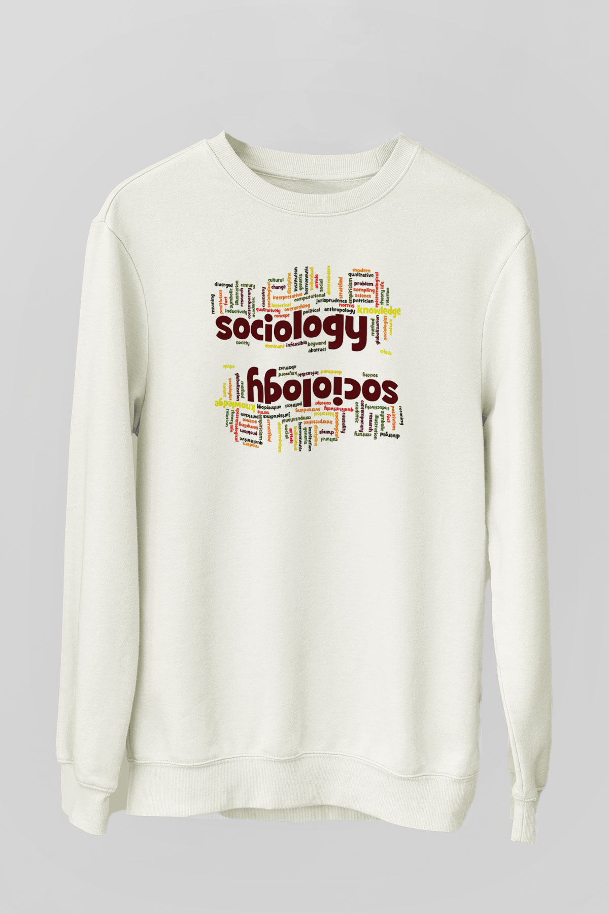 Sosyolog Beyaz Unisex Sweatshirt