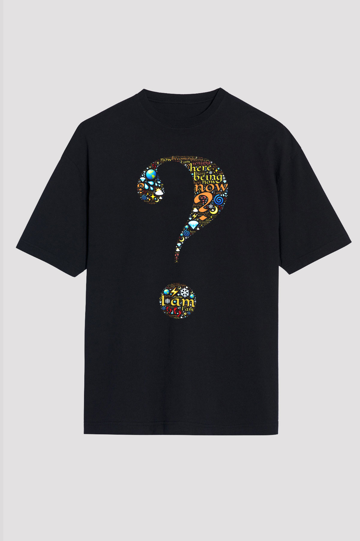 Sosyolog Siyah Unisex Oversize Tişört T-Shirt