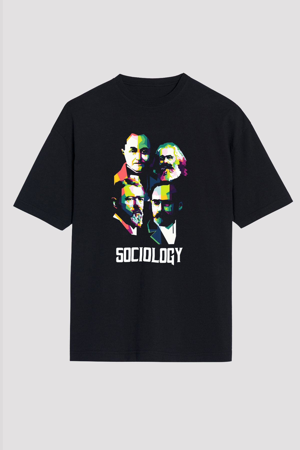 Sosyolog Siyah Unisex Tişört T-Shirt - TişörtFabrikası