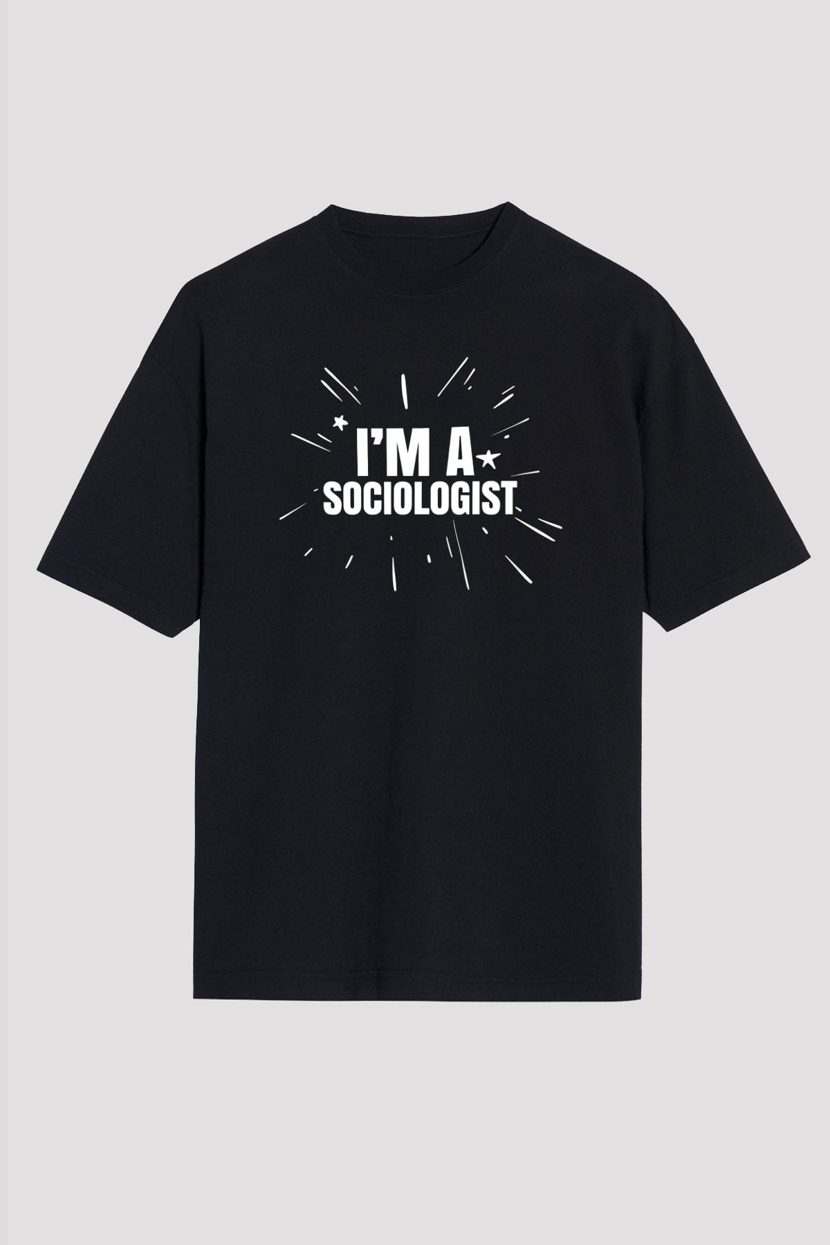 Sosyolog Siyah Unisex Tişört T-Shirt - TişörtFabrikası