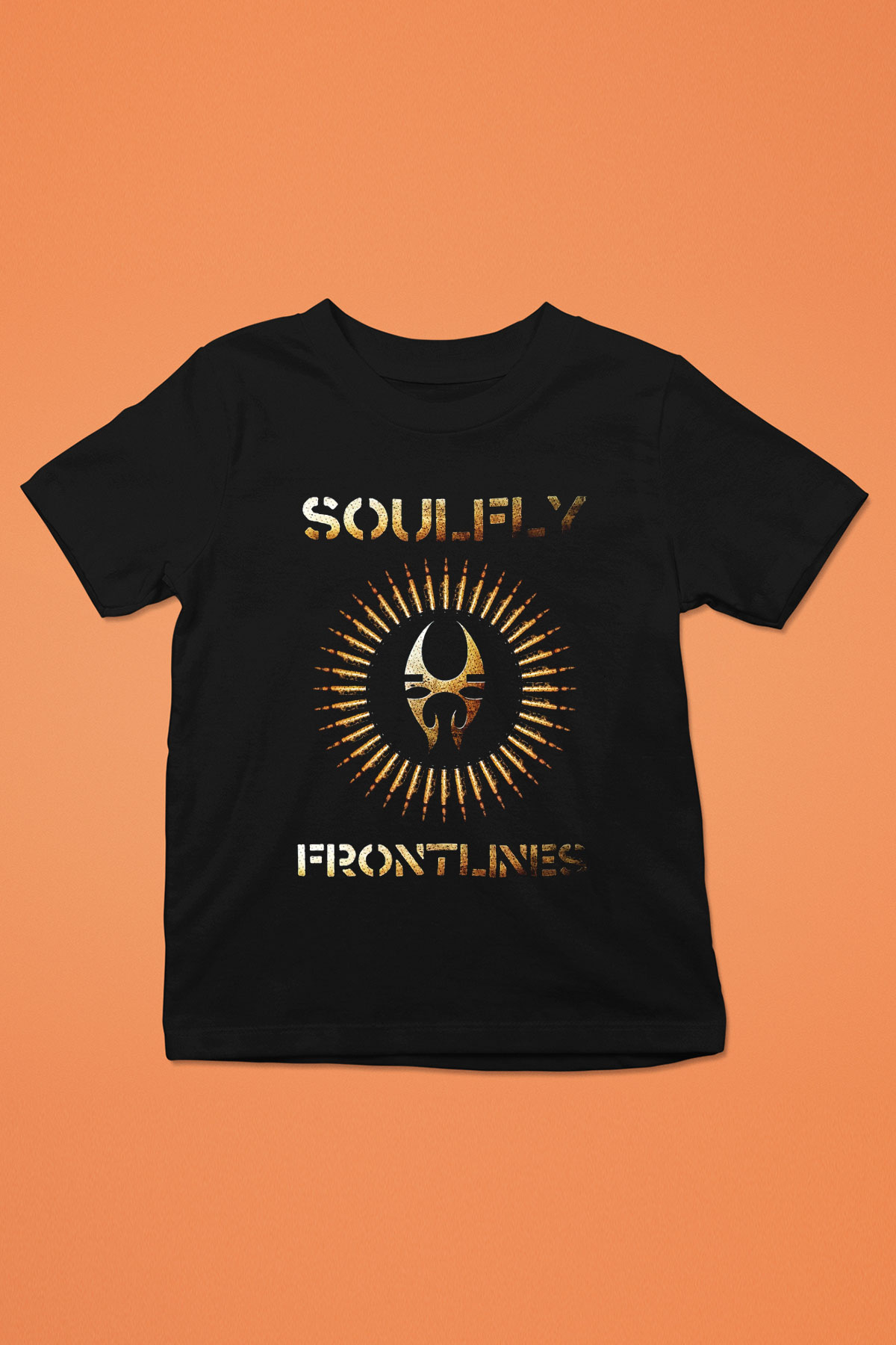 Soulfly Baskılı Siyah Unisex Çocuk Tişört