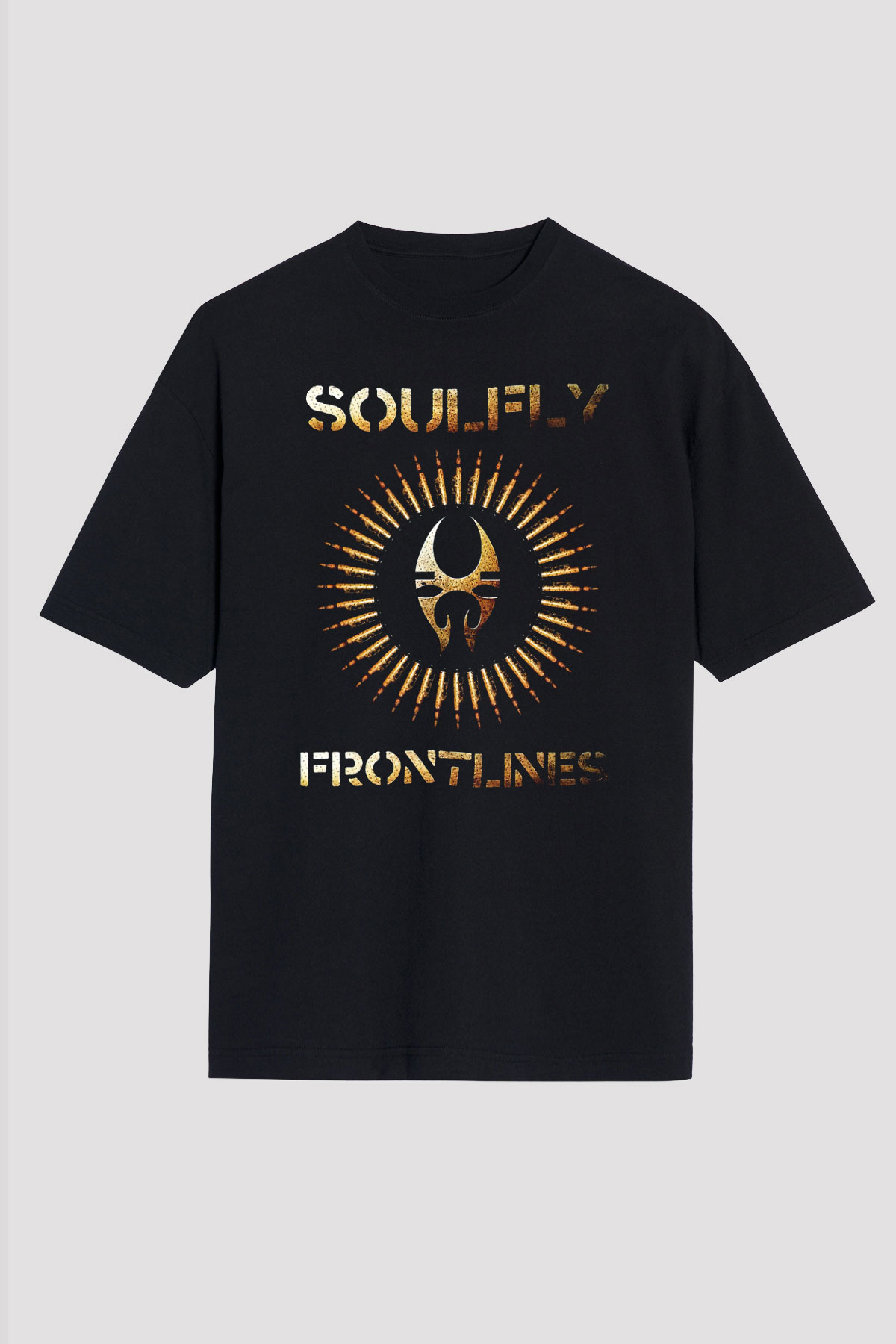 Soulfly Siyah Unisex Oversize Tişört T-Shirt