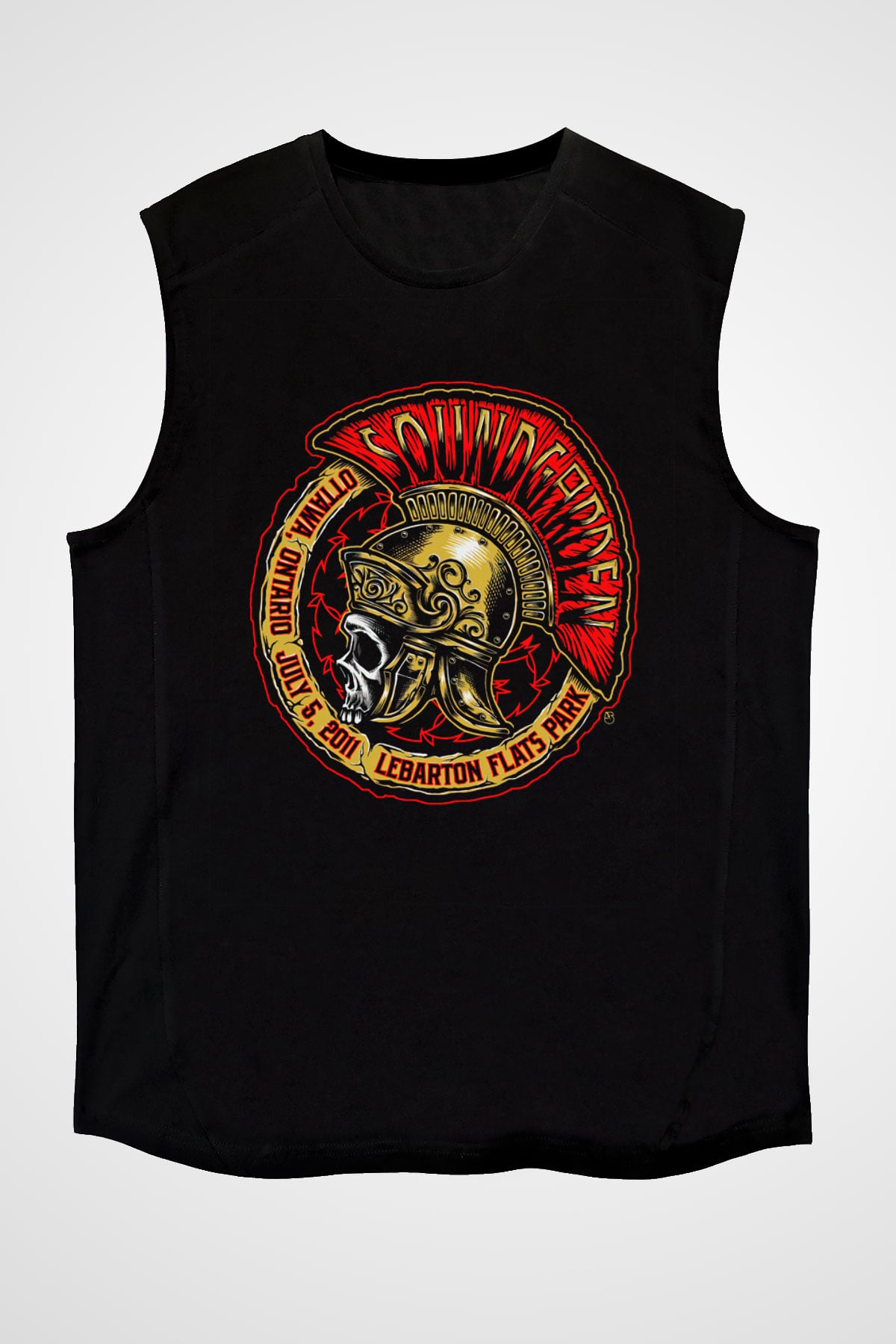 Soundgarden Siyah Unisex Kolsuz Tişört
