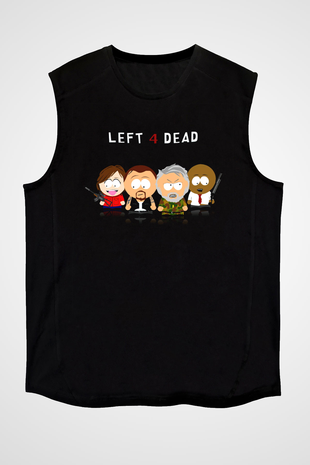 South Park Siyah Unisex Kolsuz Tişört